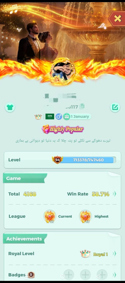 54 level 1st crown 👑40k upgrade