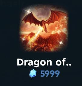 Dragon of blazing wings