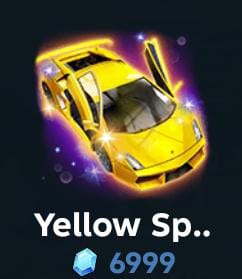 Yellow sports car