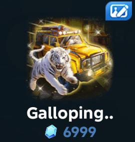 Galloping with tiger