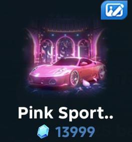 Pink sports car